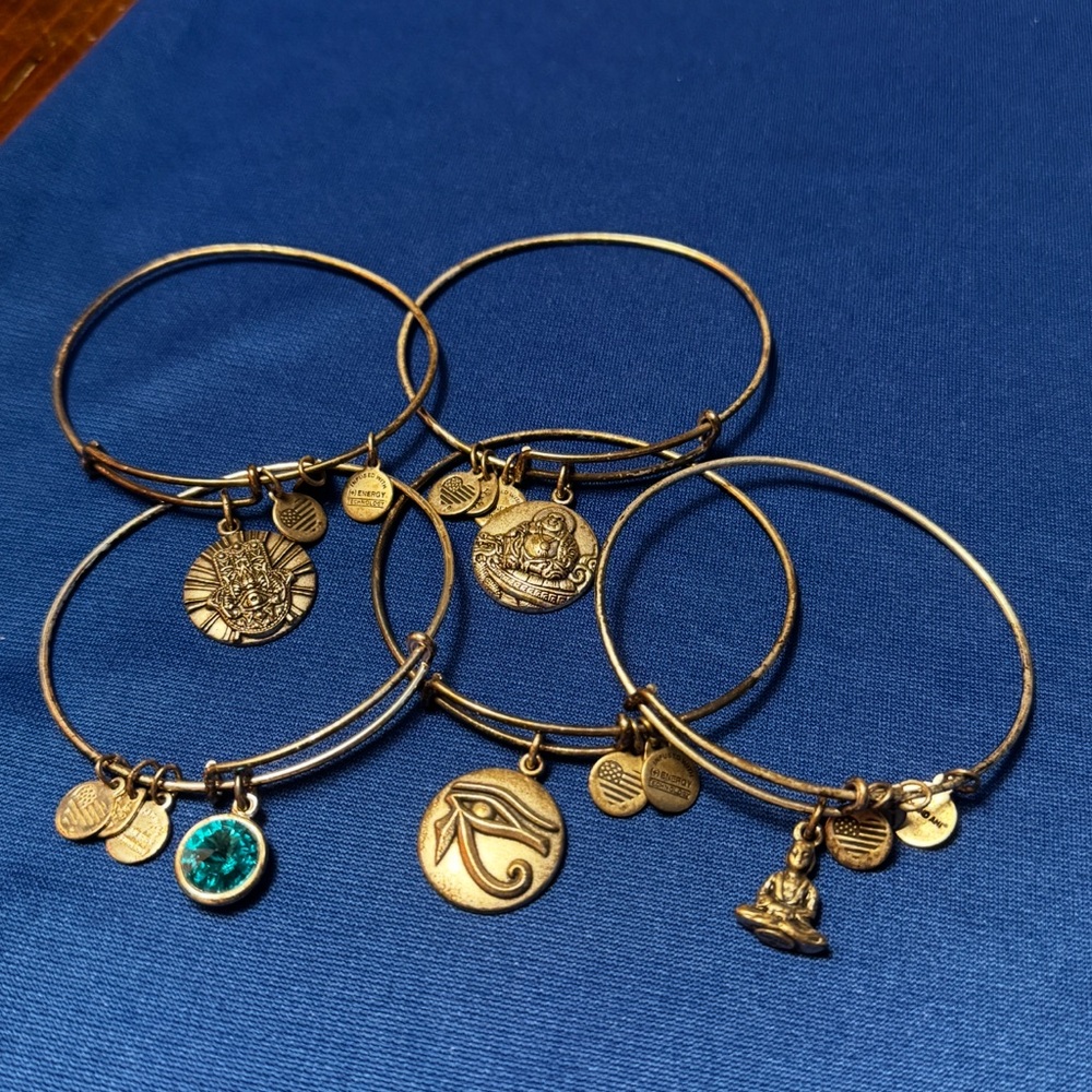 Alex and Ani Silver-tone Charm Bracelet Collection